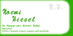noemi wiesel business card